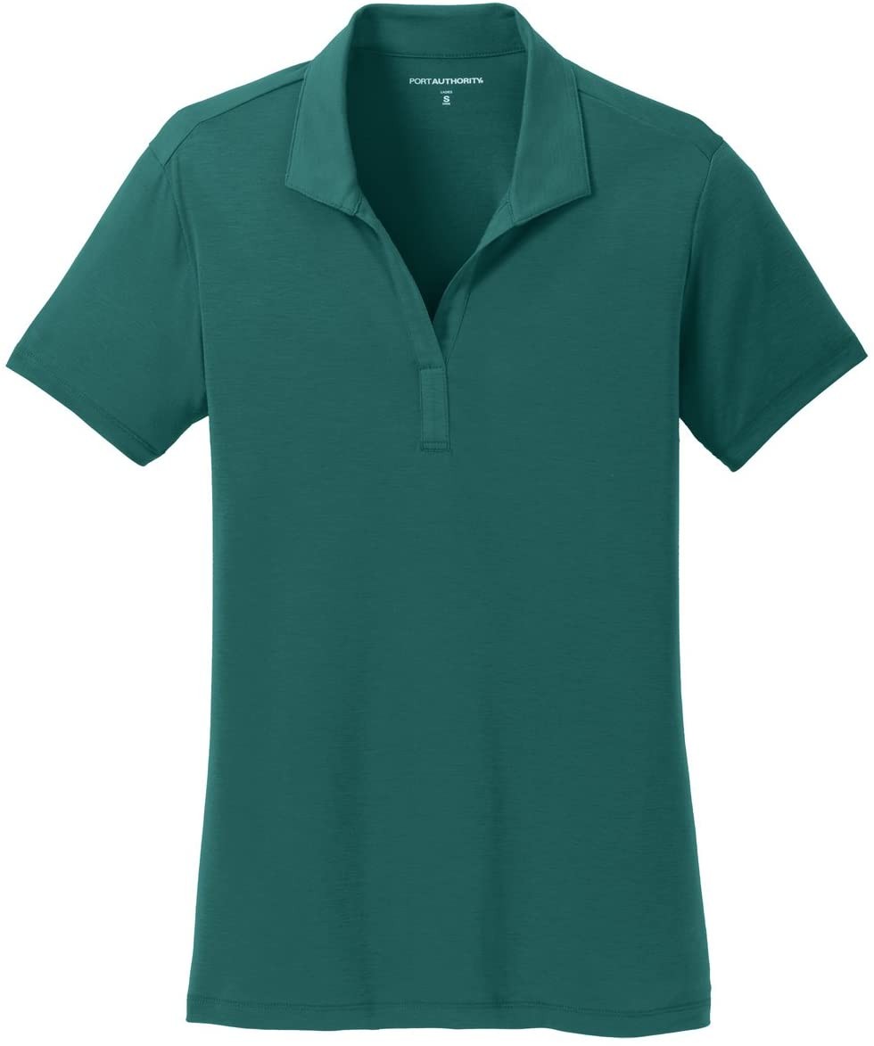 Port Authority 女式 RMK Cotton Touch Performance Polo 衫（36 件装），郁郁葱葱的绿色，大号
